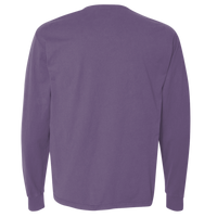 ComfortWash by Hanes Unisex Garment-Dyed Long Sleeve T-Shirt, Grape Soda, Back view