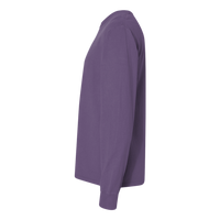 ComfortWash by Hanes Unisex Garment-Dyed Long Sleeve T-Shirt, Grape Soda, Left Sleeve view