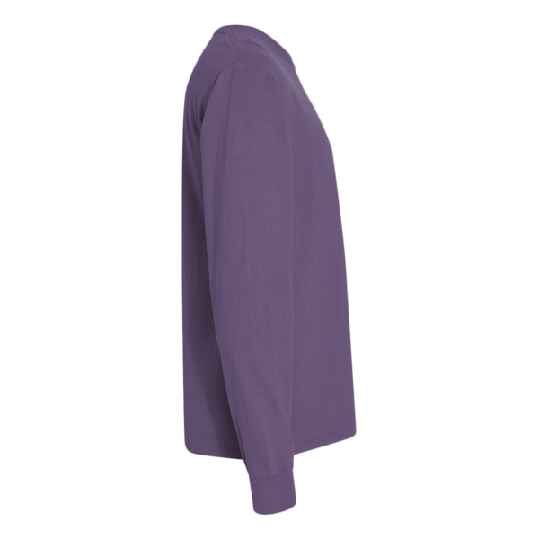 ComfortWash by Hanes Unisex Garment-Dyed Long Sleeve T-Shirt, Grape Soda, Right Sleeve view