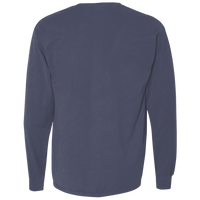 ComfortWash by Hanes Unisex Garment-Dyed Long Sleeve T-Shirt With a Pocket, Anchor Slate, Back view
