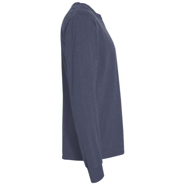 ComfortWash by Hanes Unisex Garment-Dyed Long Sleeve T-Shirt With a Pocket, Anchor Slate, Right Sleeve view