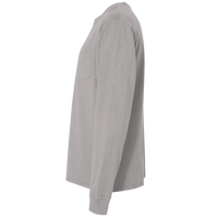 ComfortWash by Hanes Unisex Garment-Dyed Long Sleeve T-Shirt With a Pocket, Concrete Grey, Left Sleeve view