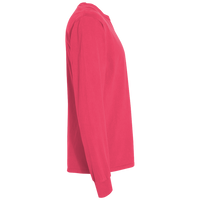 ComfortWash by Hanes Unisex Garment-Dyed Long Sleeve T-Shirt With a Pocket, Crimson Fall, Right Sleeve view