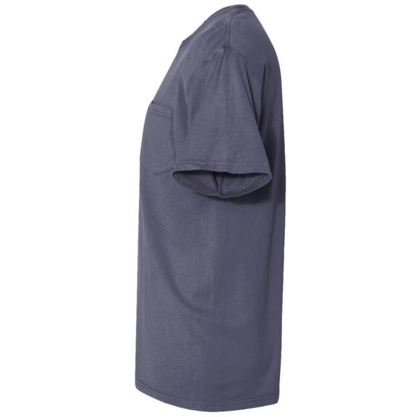 ComfortWash by Hanes Unisex Garment-Dyed Pocket T-Shirt, Anchor Slate, Left Sleeve view