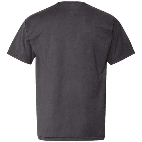 ComfortWash by Hanes Unisex Garment-Dyed Pocket T-Shirt, Black, Back view