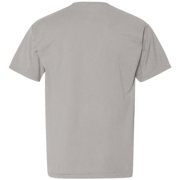 ComfortWash by Hanes Unisex Garment-Dyed Pocket T-Shirt, Concrete Grey, Back view
