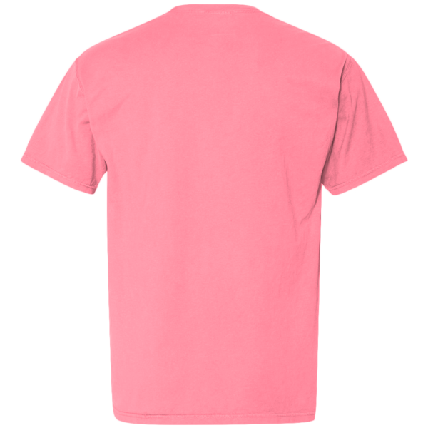 ComfortWash by Hanes Unisex Garment-Dyed Pocket T-Shirt, Coral Craze, Back view