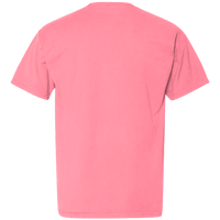 ComfortWash by Hanes Unisex Garment-Dyed Pocket T-Shirt, Coral Craze, Back view