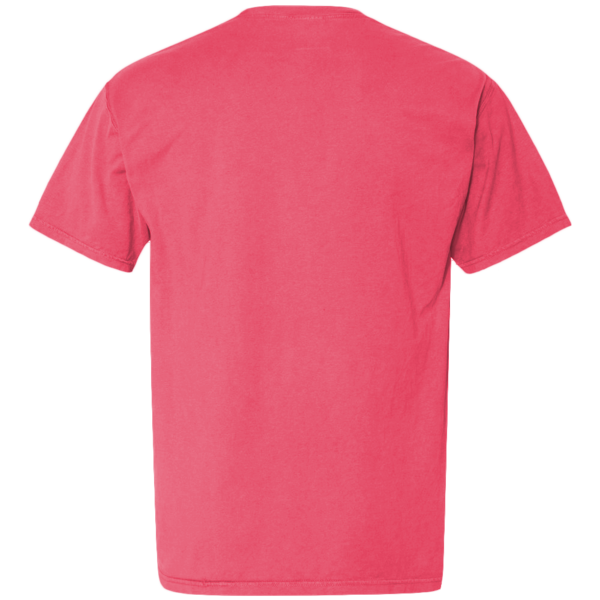 ComfortWash by Hanes Unisex Garment-Dyed Pocket T-Shirt, Crimson Fall, Back view