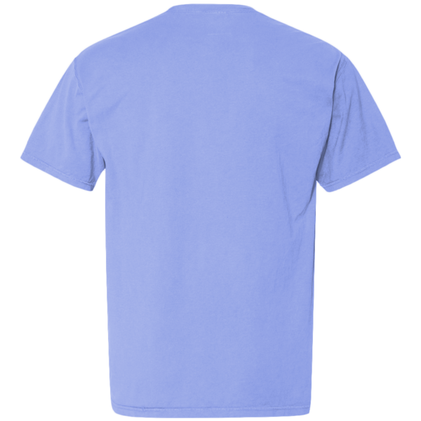 ComfortWash by Hanes Unisex Garment-Dyed Pocket T-Shirt, Deep Forte Blue, Back view