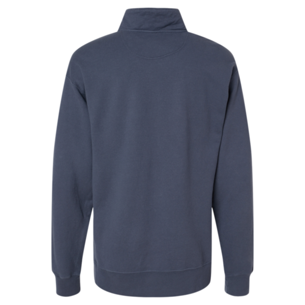 ComfortWash by Hanes Unisex Garment-Dyed Quarter-Zip Sweatshirt, Anchor Slate, Back view