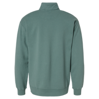 ComfortWash by Hanes Unisex Garment-Dyed Quarter-Zip Sweatshirt, Cypress Green, Back view