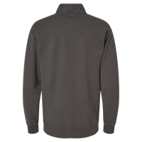 ComfortWash by Hanes Unisex Garment-Dyed Quarter-Zip Sweatshirt, New Railroad Grey, Back view