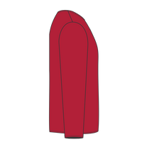 ComfortWash by Hanes Youth Garment-Dyed Long Sleeve T-Shirt, Crimson Fall, Right Sleeve view
