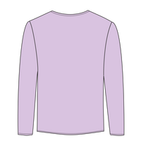 ComfortWash by Hanes Youth Garment-Dyed Long Sleeve T-Shirt, Future Lavender, Back view