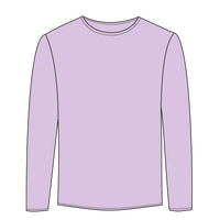 ComfortWash by Hanes Youth Garment-Dyed Long Sleeve T-Shirt, Future Lavender, Front view