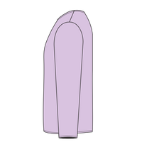 ComfortWash by Hanes Youth Garment-Dyed Long Sleeve T-Shirt, Future Lavender, Left Sleeve view