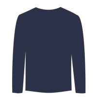 ComfortWash by Hanes Youth Garment-Dyed Long Sleeve T-Shirt, Navy, Back view