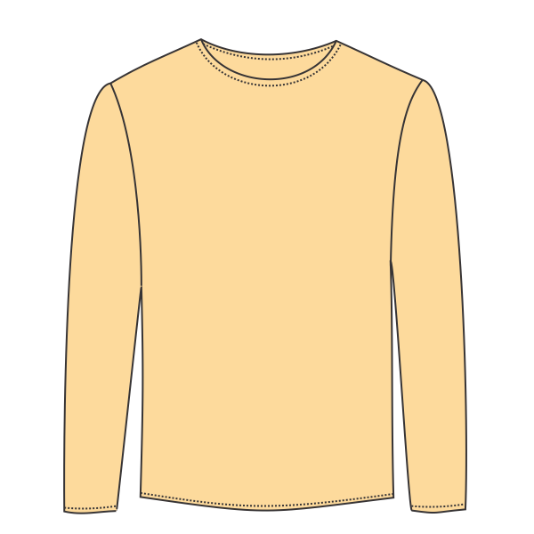 ComfortWash by Hanes Youth Garment-Dyed Long Sleeve T-Shirt, Summer Squash Yellow, Front view