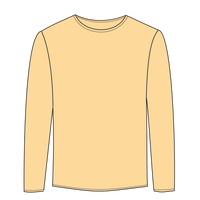 ComfortWash by Hanes Youth Garment-Dyed Long Sleeve T-Shirt, Summer Squash Yellow, Front view
