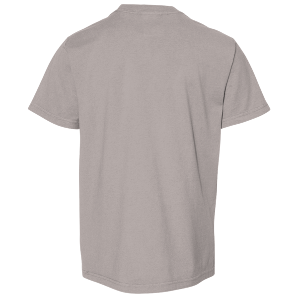 ComfortWash by Hanes Youth Garment-Dyed T-Shirt, Concrete Grey, Back view