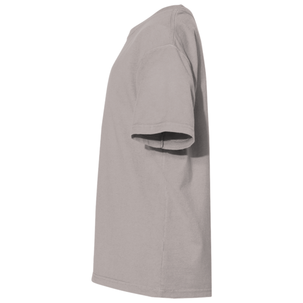 ComfortWash by Hanes Youth Garment-Dyed T-Shirt, Concrete Grey, Left Sleeve view