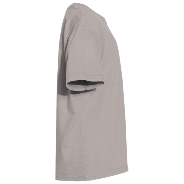 ComfortWash by Hanes Youth Garment-Dyed T-Shirt, Concrete Grey, Right Sleeve view