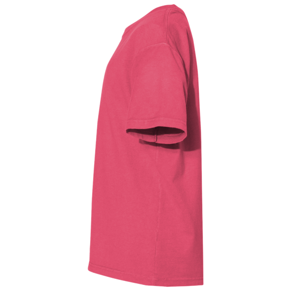 ComfortWash by Hanes Youth Garment-Dyed T-Shirt, Crimson Fall, Left Sleeve view