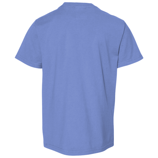 ComfortWash by Hanes Youth Garment-Dyed T-Shirt, Deep Forte Blue, Back view