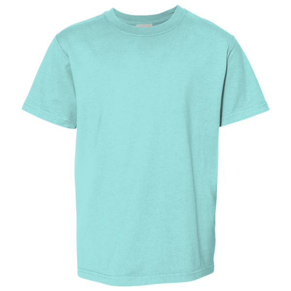 ComfortWash by Hanes Youth Garment-Dyed T-Shirt, Mint, Front view
