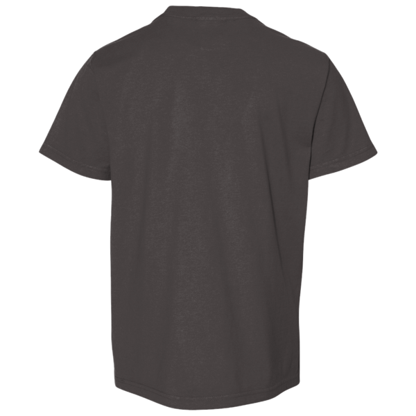 ComfortWash by Hanes Youth Garment-Dyed T-Shirt, New Railroad Grey, Back view