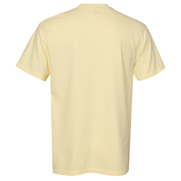 Comfort Colors Garment-Dyed Heavyweight Pocket T-Shirt, Banana, Back view