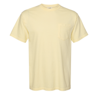 Comfort Colors Garment-Dyed Heavyweight Pocket T-Shirt, Banana, Front view