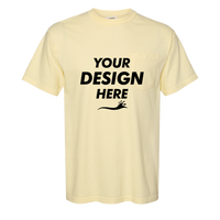 Comfort Colors Garment-Dyed Heavyweight Pocket T-Shirt, Banana, Front view, Mockup