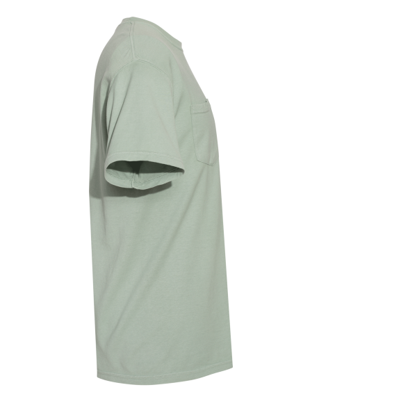 Comfort Colors Garment-Dyed Heavyweight Pocket T-Shirt, Bay, Right Sleeve view