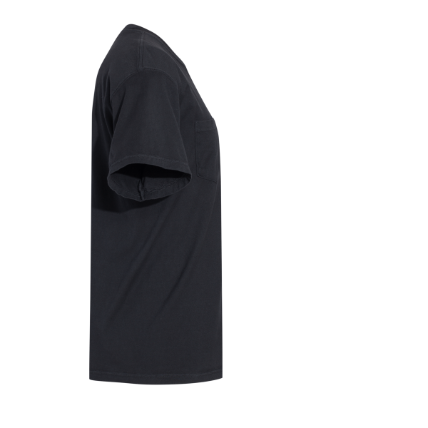 Comfort Colors Garment-Dyed Heavyweight Pocket T-Shirt, Black, Right Sleeve view