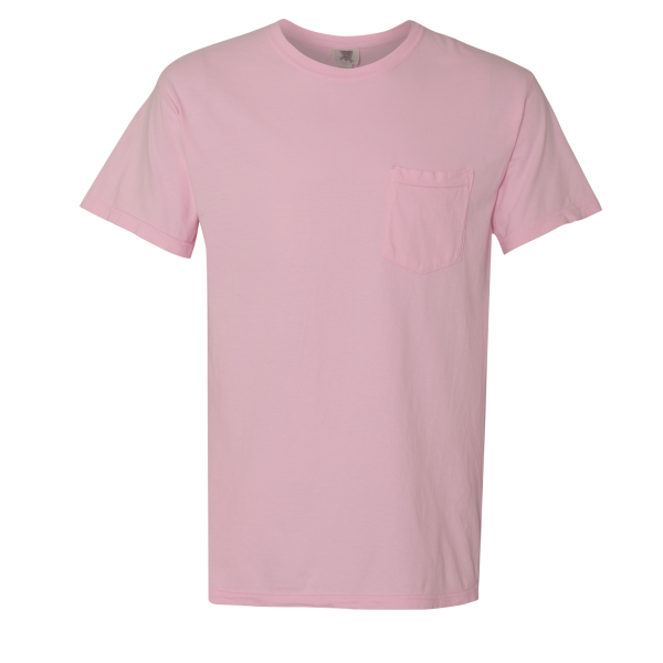 Comfort Colors Garment-Dyed Heavyweight Pocket T-Shirt, Blossom, Front view