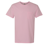 Comfort Colors Garment-Dyed Heavyweight Pocket T-Shirt, Blossom, Front view