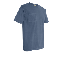 Comfort Colors Garment-Dyed Heavyweight Pocket T-Shirt, Blue Jean, Right Sleeve view