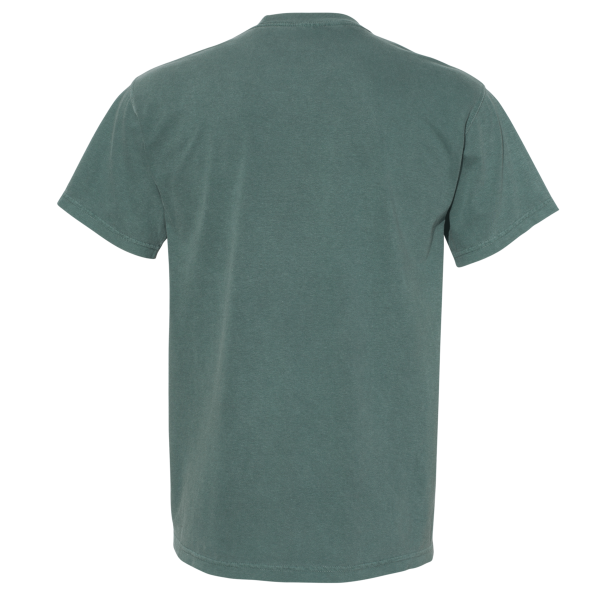 Comfort Colors Garment-Dyed Heavyweight Pocket T-Shirt, Blue Spruce, Back view