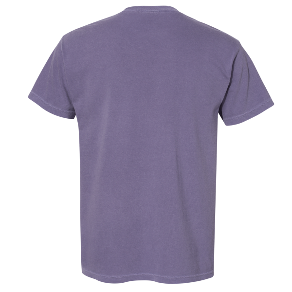 Comfort Colors Garment-Dyed Heavyweight Pocket T-Shirt, Grape, Back view