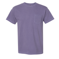 Comfort Colors Garment-Dyed Heavyweight Pocket T-Shirt, Grape, Front view
