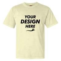 Comfort Colors Garment-Dyed Heavyweight T-Shirt, Banana, Front view, Mockup