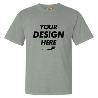 Comfort Colors Garment-Dyed Heavyweight T-Shirt, Bay, Front view, Mockup