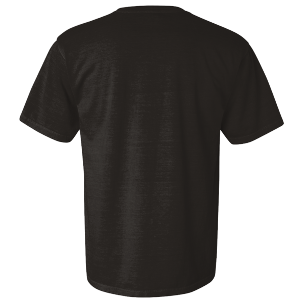Comfort Colors Garment-Dyed Heavyweight T-Shirt, Black, Back view