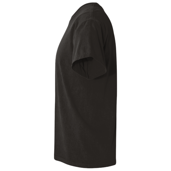 Comfort Colors Garment-Dyed Heavyweight T-Shirt, Black, Left Sleeve view