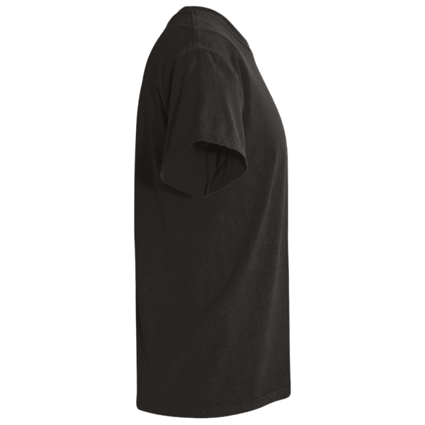 Comfort Colors Garment-Dyed Heavyweight T-Shirt, Black, Right Sleeve view