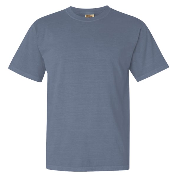 Comfort Colors Garment-Dyed Heavyweight T-Shirt, Blue Jean, Front view