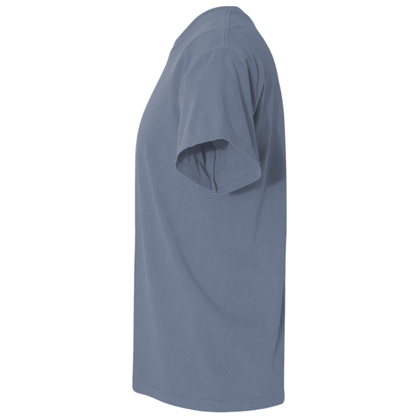 Comfort Colors Garment-Dyed Heavyweight T-Shirt, Blue Jean, Left Sleeve view