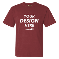 Comfort Colors Garment-Dyed Heavyweight T-Shirt, Brick, Front view, Mockup